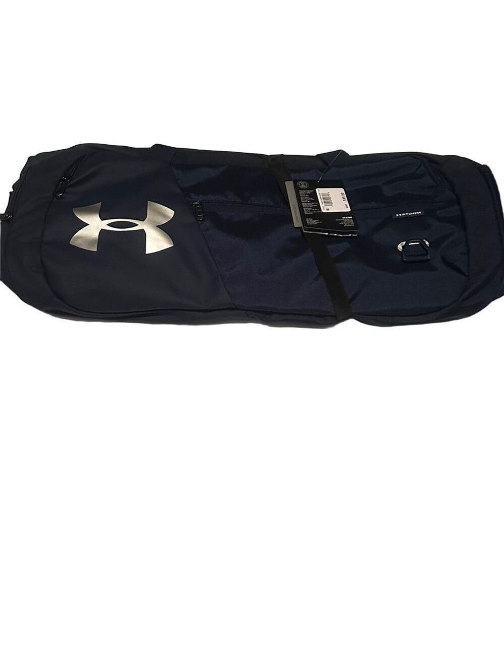 Under Armour Navy and Silver Duffel Bag Medium NWT